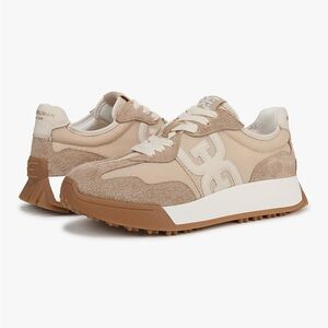 Sam Edelman Beige and White Sneakers